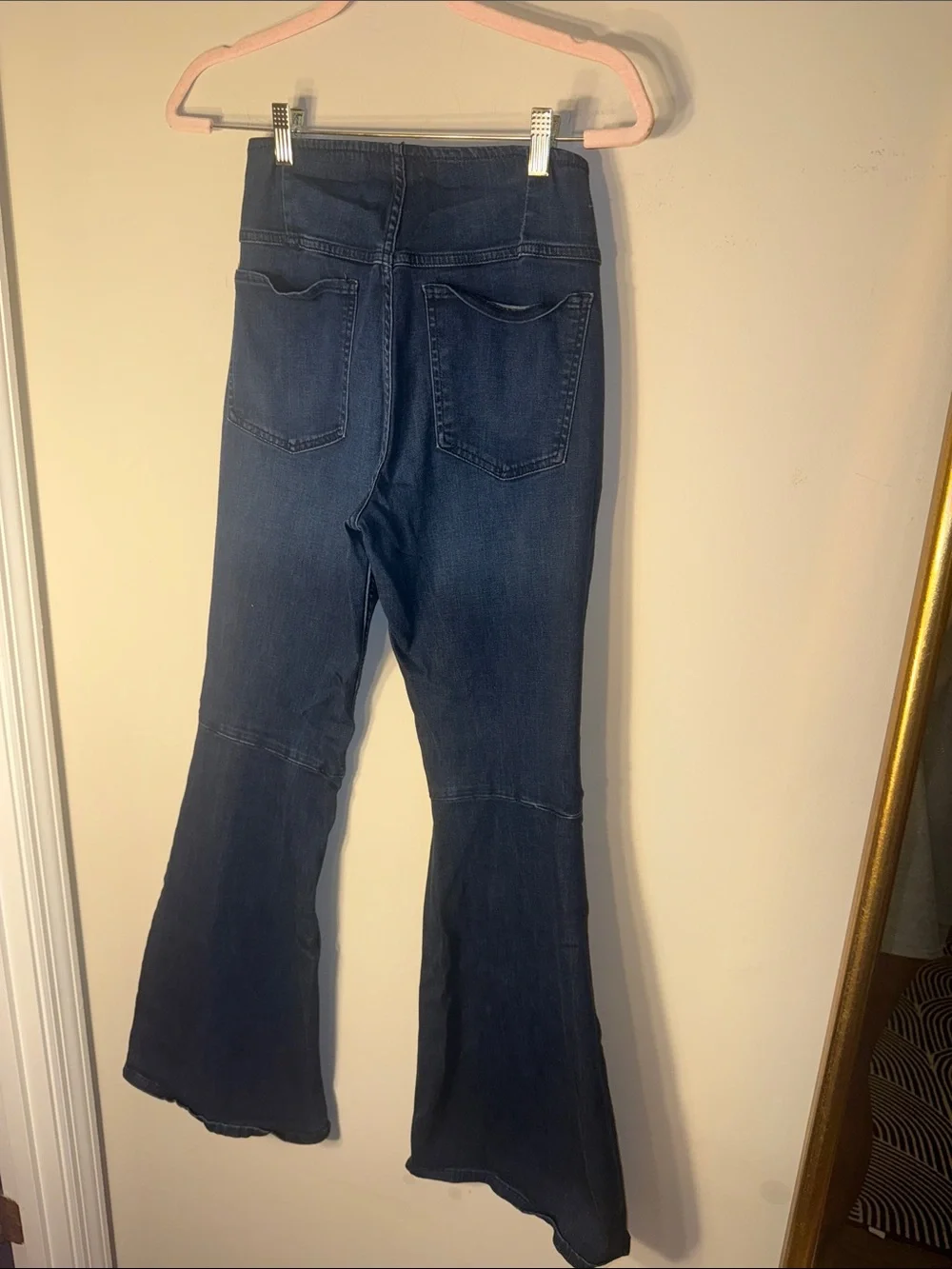 Free People Dark Blue Flare Jeans